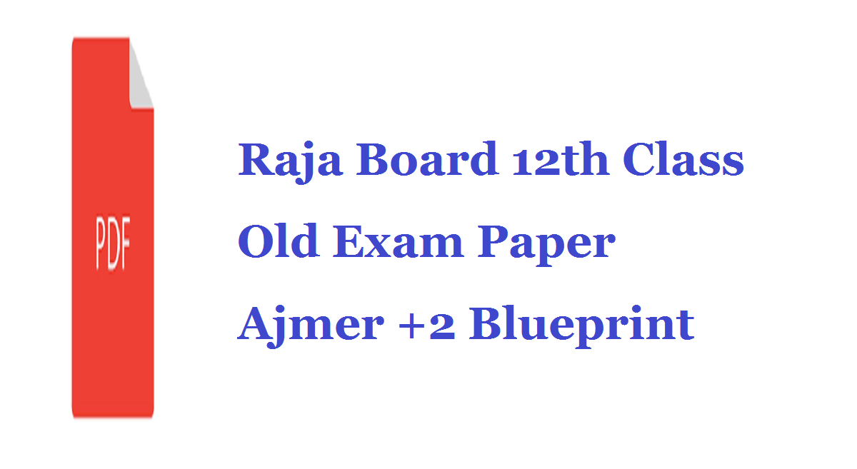 Raj Board 12th Model Paper 2021 RBSE 12th Blueprint 2021 BSER XII Books
